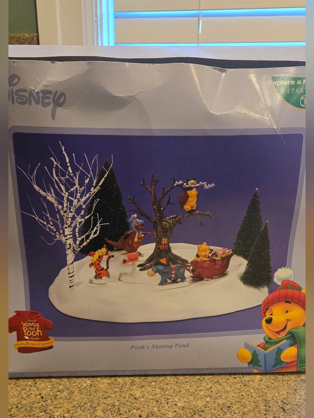 Department 56 Disney Pooh's Skating Pond